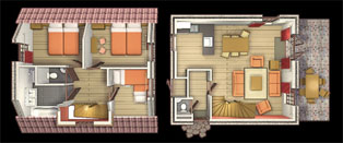 Plattegrond 6-persoons Boshuys
