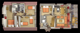 Plattegrond 8-persoons Boshuys
